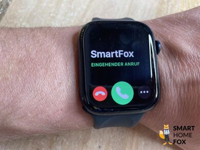 Входящий вызов на Apple Watch 7.