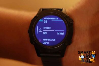 Измеренный уровень стресса на часах Garmin Fenix 6 Pro.