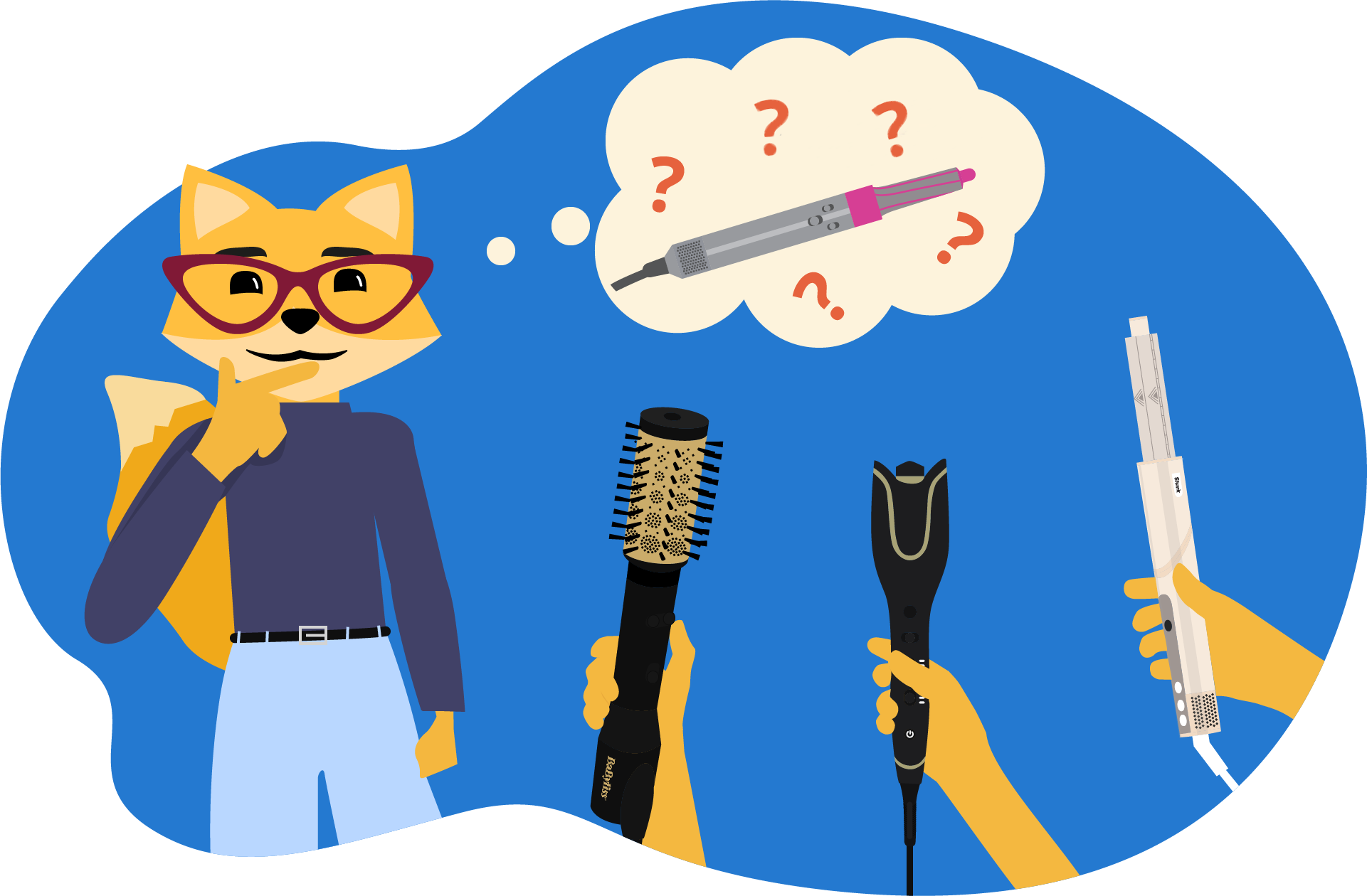 Тест различных стайлеров для волос.