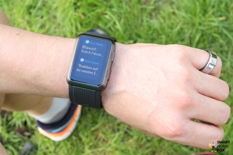 Вы можете видеть функцию уведомлений на Huawei Watch D.