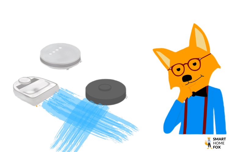 Один из лучших моющих роботов демонстрирует уборку пола во время теста.