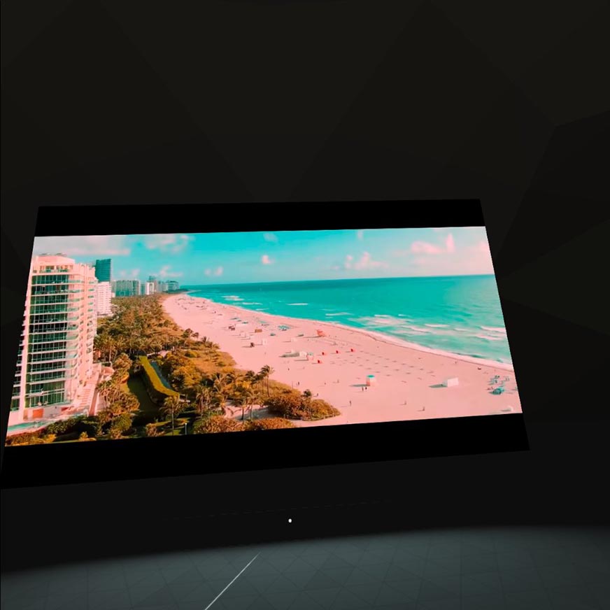 "Виртуальный экран" для просмотра телевизора