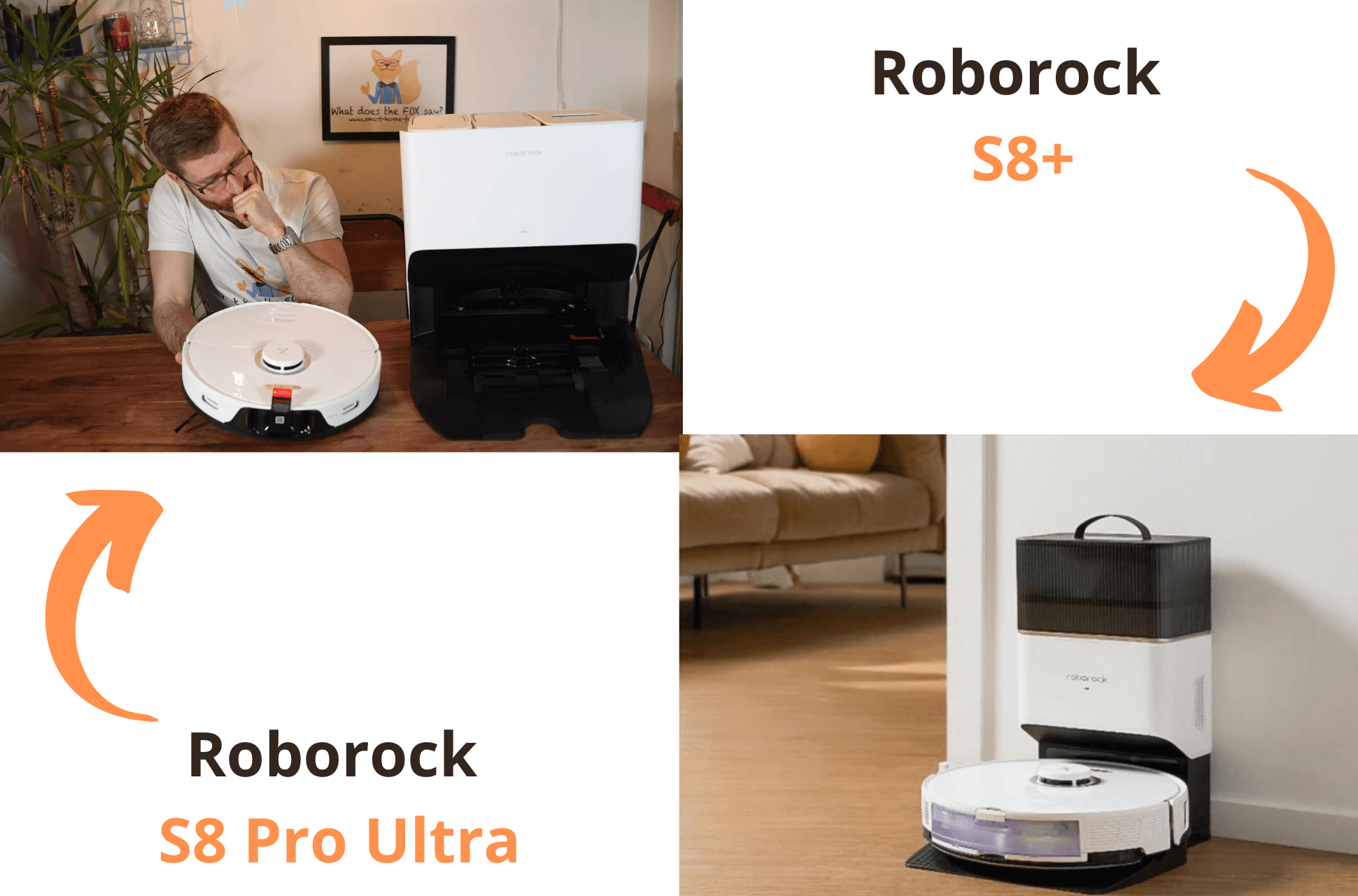 Roborock S8 Pro Ultra vs. S8+: Обзор-сравнение (2024)