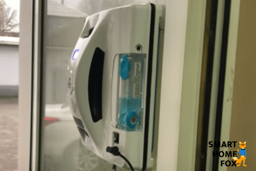 Hobot 298 / Sichler PR-041 V4 робот для мытья окон очищает окно во время теста